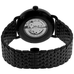 Exhibition case back of the Armani AR60025 showing the self-winding mechanical engine rotor