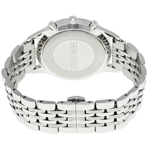 Silver butterfly clasp with Emporio Armani logo for AR1863 Beta watch