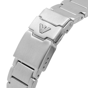 Folding deployment clasp with safety and Emporio Armani logo for AR11500
