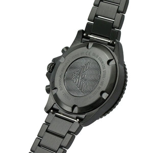 Close-up shot of Emporio Armani AR80050 dial showing 100 meters water resistance text