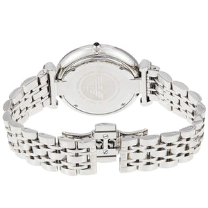 Hidden deployment clasp with Armani logo for AR1676 silver watch