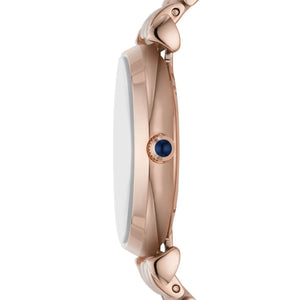 Side profile view of the Emporio Armani AR11423 showing the case thickness and crown