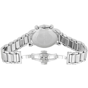 Hidden deployment clasp with Armani logo for AR1853 silver watch