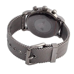 Back case of Emporio Armani AR1979 with engraved eagle logo and serial number