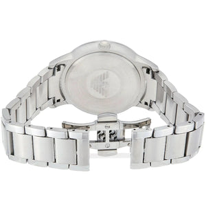 Stainless steel case back of Emporio Armani AR11189 with engraved eagle logo