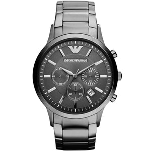Emporio Armani Renato AR2453 men's watch all black stainless steel with black dial