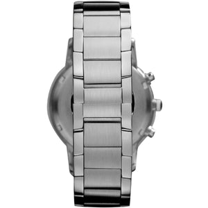 Back case of Emporio Armani AR2460 with engraved eagle logo and serial number
