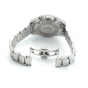 Hidden deployment clasp with Armani logo for AR6098 steel watch