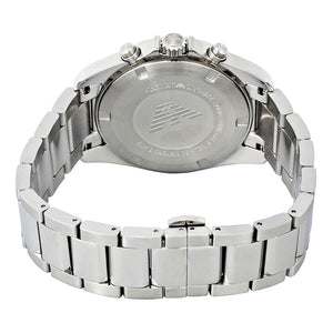 Detailed view of silver stainless steel link bracelet for AR6098 watch