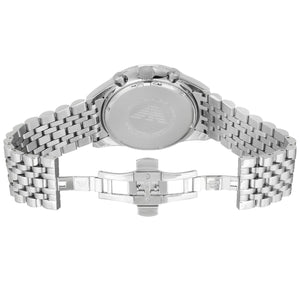 Back case of Emporio Armani AR5988 with engraved eagle logo and serial number