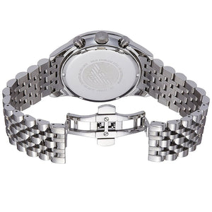 Back case of Emporio Armani AR6073 with engraved eagle logo and serial number