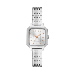 Armani Exchange Leila AX5724 Women's Watch – Silver Dial & Silver Stainless Steel Bracelet