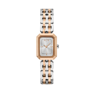 Armani Exchange Faye AX5810 Women's Watch – Silver Dial & Two-Tone Stainless Steel Bracelet