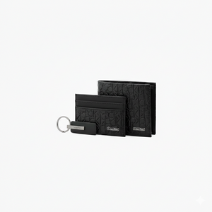 Calvin Klein Men's Wallet and Cardholder Set in Black Leather