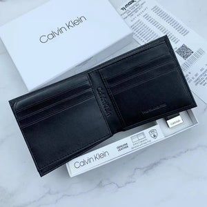 Interior view of Calvin Klein Wallet showing extra capacity card slots