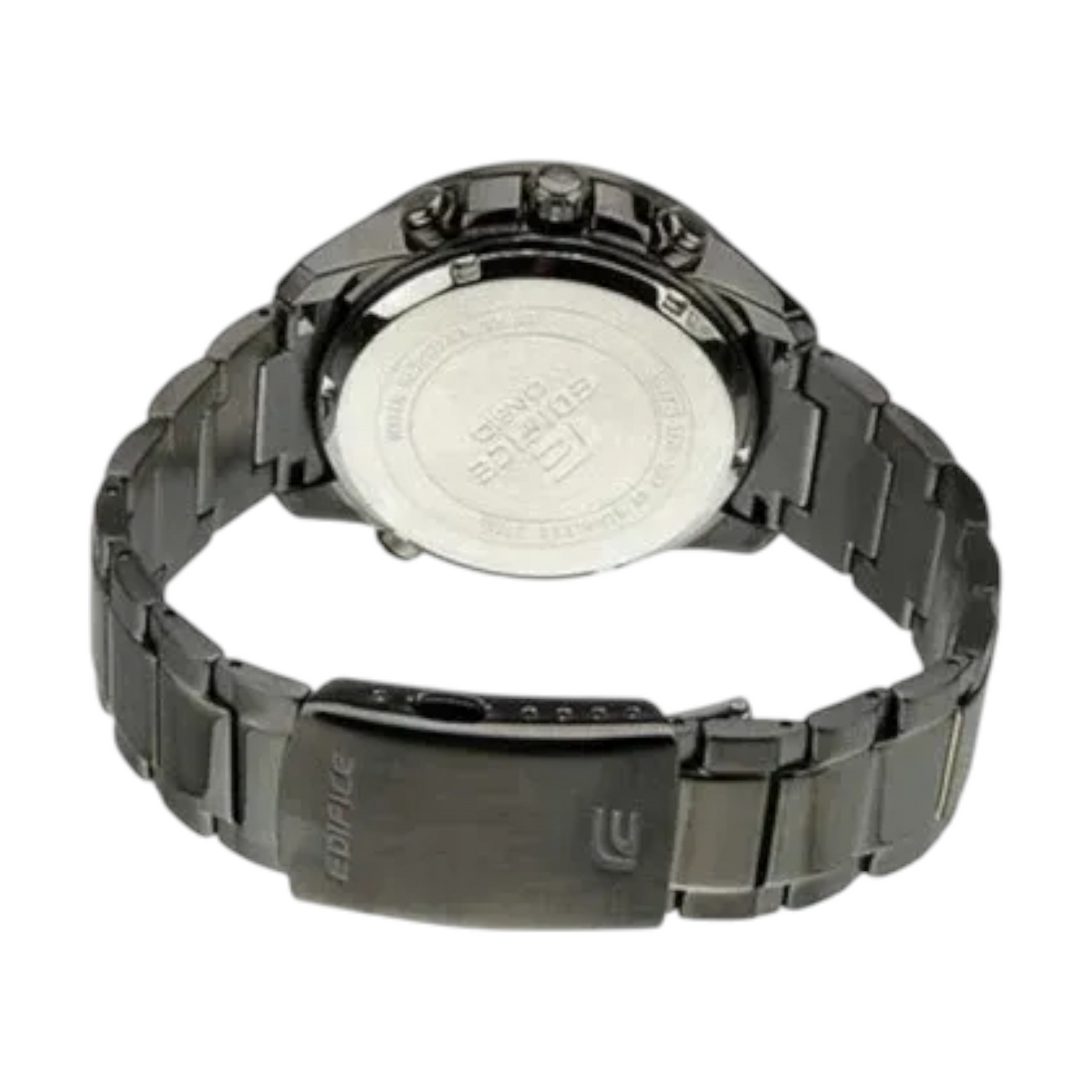 Casio Edifice EFR-533BK-1A9V men's chronograph watch, black dial, black ion-plated stainless steel bracelet – detail view 1