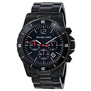 Michael Kors MK8161 Men’s Black Dial Black Stainless Steel Madison Chronograph Watch - Luxury Hub Store