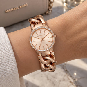 Michael Kors Nini MK3236 women's watch - rose gold dial rose gold steel strap
