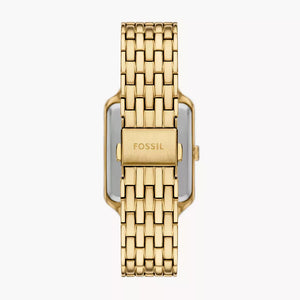 Back view photo of Fossil Raquel ES5398 showing the stainless steel caseback