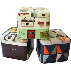 Fossil original watch box - Fossil collectible tin packaging set