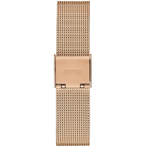 Rose gold stainless steel slide clasp on the mesh bracelet of the GW0508L3