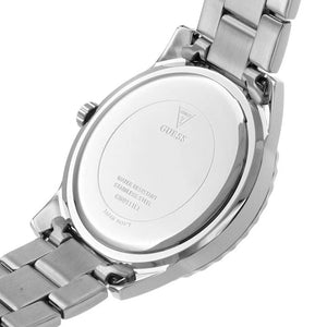 Stainless steel caseback of the Guess GW0111L1 with authentic brand engravings