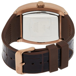 Stainless steel caseback of Guess GW0202G2 with logo and model number engraving