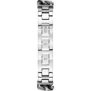 Silver stainless steel folding clasp with Guess logo on the bracelet of the W1030L1