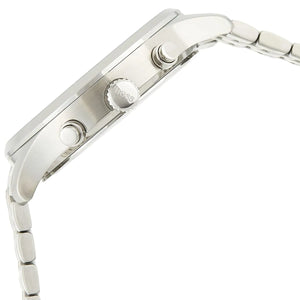 Side profile view of the 10mm thick stainless steel case of the Hugo Boss Associate