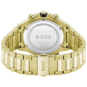Back view of the Hugo Boss 1513932 watch showing the stainless steel caseback details