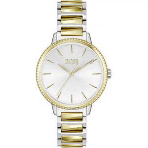 Hugo Boss Signature 1502568 women's watch two-tone stainless steel crystal bezel