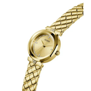 Guess Rumour GW0613L2 women's watch - gold sunray dial gold steel strap