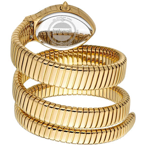 Just Cavalli Signature Snake JC1L248M0035 women's watch - coiled strap and case back view