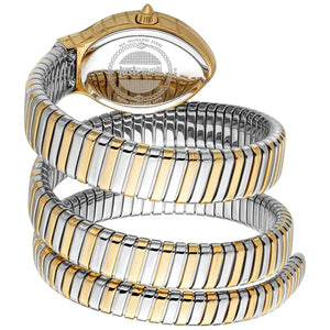 Just Cavalli Signature Snake JC1L248M0065 women's watch - coiled strap and case back view