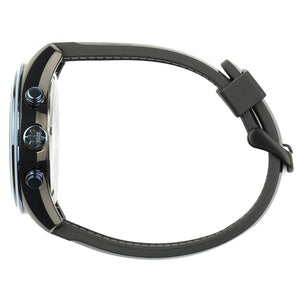 Left side angled perspective showing the depth of the black dial markers of Maserati R8871612006