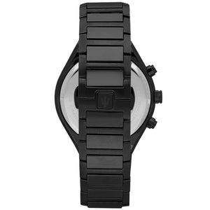 Black stainless steel deployment clasp with Maserati logo on the Stile bracelet