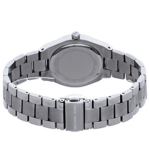 Michael Kors MK4370 Women’s Silver Dial Silver Stainless Steel Crystal MK Logo Watch - Luxury Hub Store