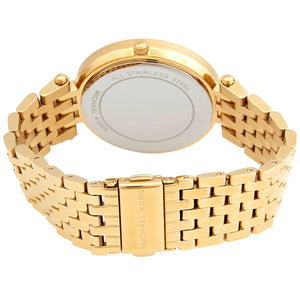 Gold deployment clasp with Michael Kors logo for MK3727 Darci watch