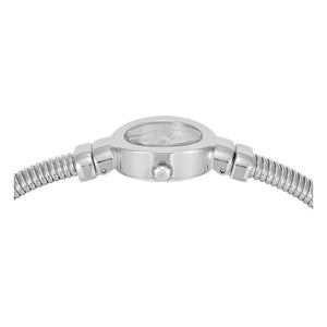 Side view of Michael Kors MK7529 showing petite silver case and crown