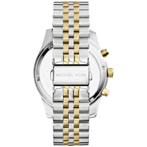 Back case of Michael Kors MK8344 with engraved logo and model number