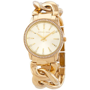 Michael Kors Nini MK3235 women's watch - gold dial gold steel strap