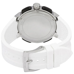 Engraved stainless steel case back of the Michael Kors Sidney MK6947 women's watch