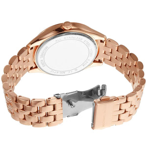 Michael Kors MK4710 Harlowe Women’s Rose Gold Crystal Dial Watch - Luxury Hub Store