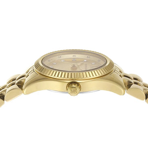 Michael Kors Lexington MK4741 Women’s Gold Dial Stainless Steel Watch - Luxury Hub Store