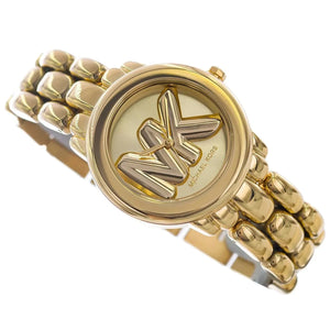 Gold-tone stainless steel jewelry clasp fastening on the Michael Kors MK4923