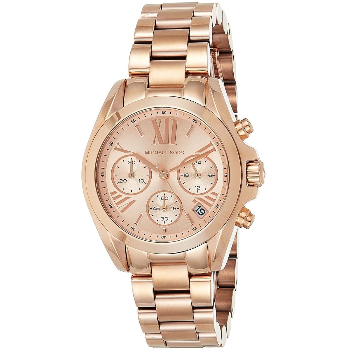Michael Kors Bradshaw Mini MK5799 women's chronograph watch - dial detail view