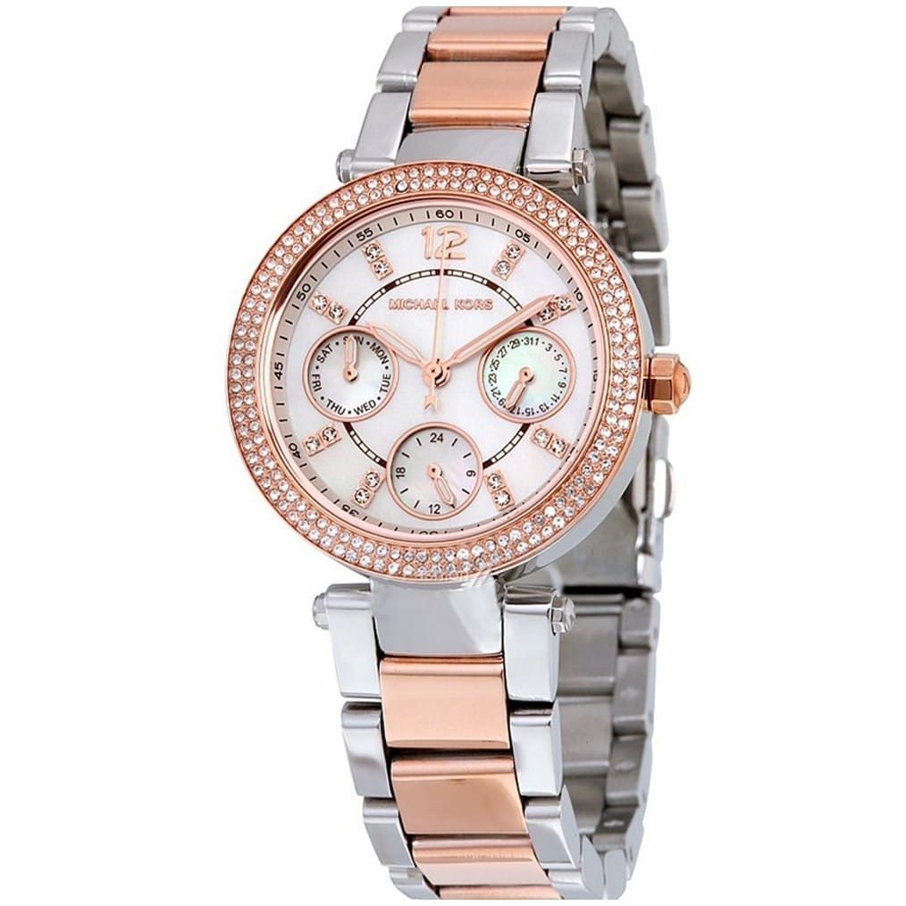 Michael Kors Parker MK5820 women's chronograph watch - dial detail view