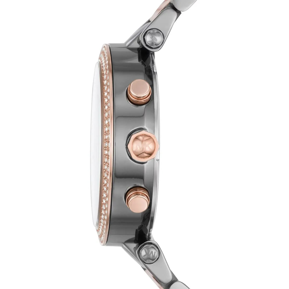 Michael Kors Parker MK6440 women's chronograph watch - case back and strap view