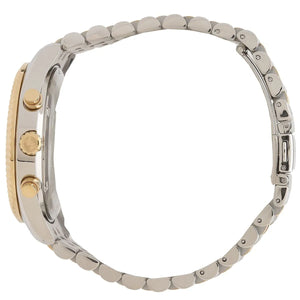 Side view of Michael Kors MK8344 showing chronograph pushers and case thickness