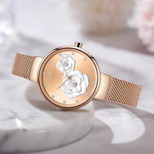 Naviforce NF5013-RG-RG-RG Women's Fashion Watch – Rose Gold Mesh Bracelet – view 3